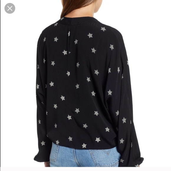 Rails Sloan Tie Front Blouse - Picture 2 of 5